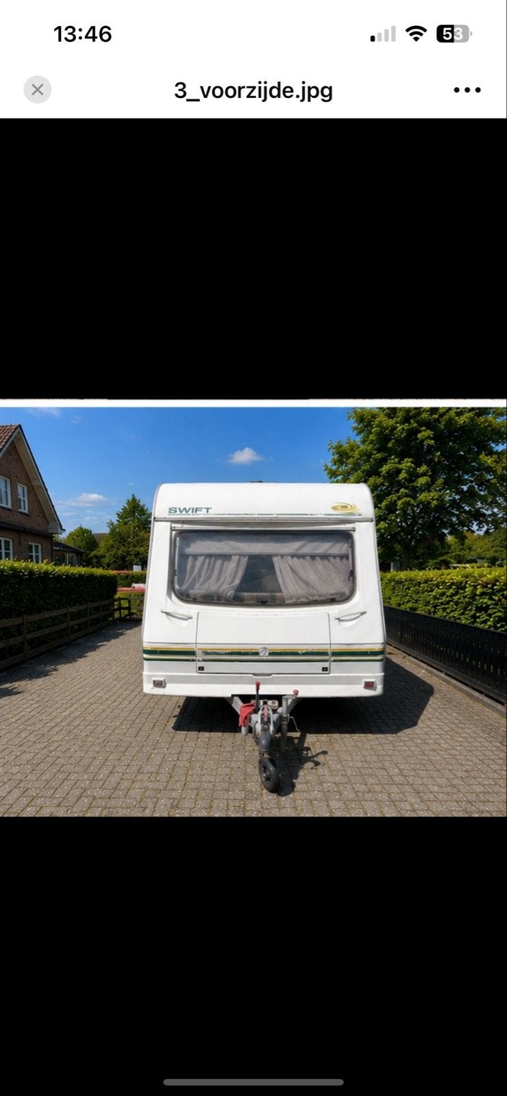 Swift 490/2  toscane, Caravans en Kamperen, Caravans, Rondzit, Frans bed, Bedrijf, 6 tot 7 meter