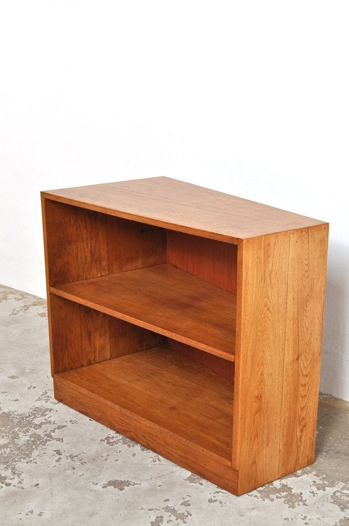 Vintage eiken hoekkastje tv-meubel boekenkast jaren 50, Huis en Inrichting, Kasten | Overige, Ophalen of Verzenden, Gebruikt