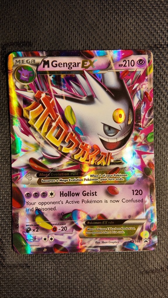 M Gengar-EX XY166 XY Black Star Promos | Pokemon kaart, Ophalen, Zo goed als nieuw, Losse kaart, Foil