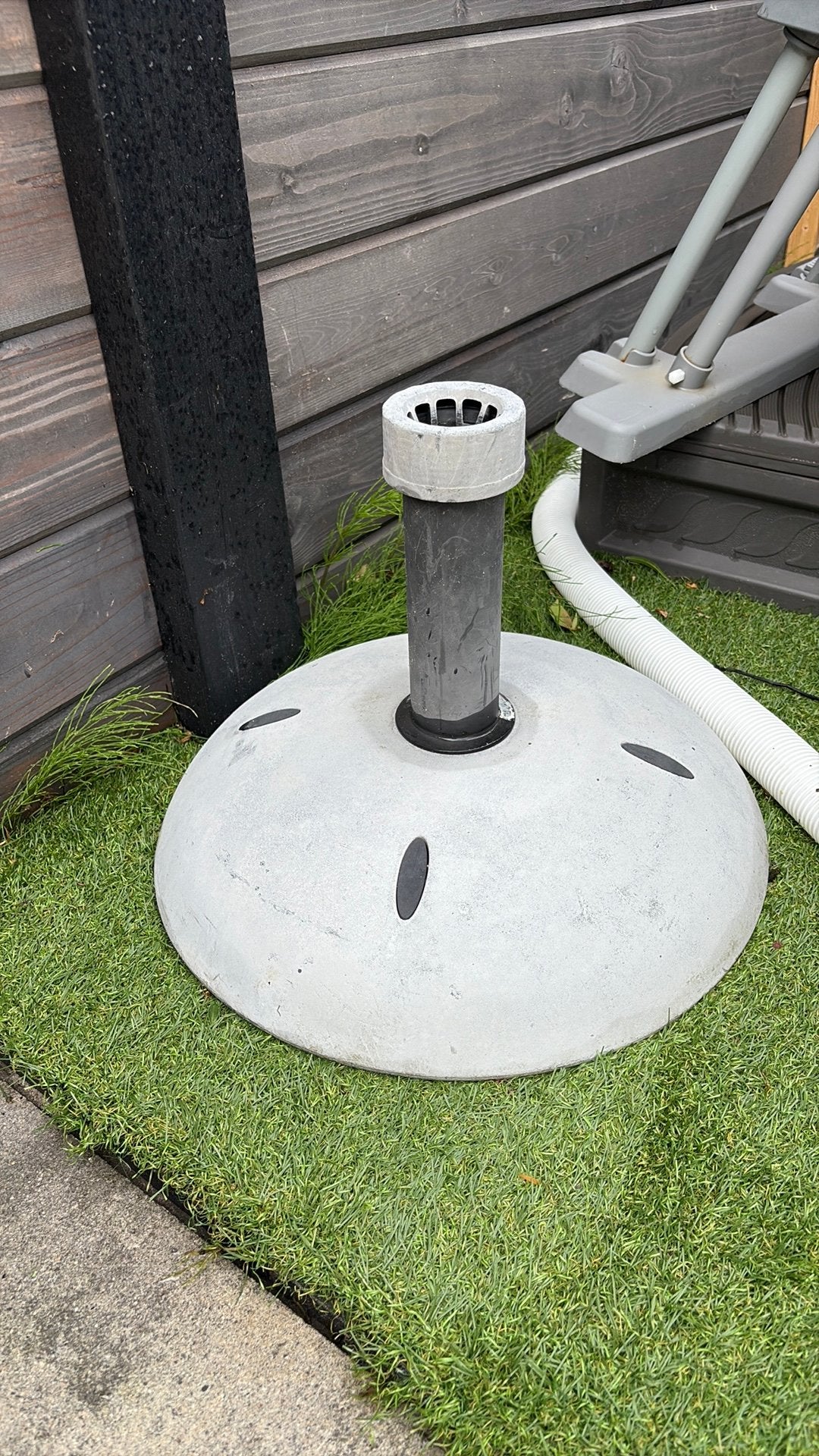 Parasolvoet beton 25 kg, Ophalen, Zo goed als nieuw, Minder dan 1 meter, Parasolvoet