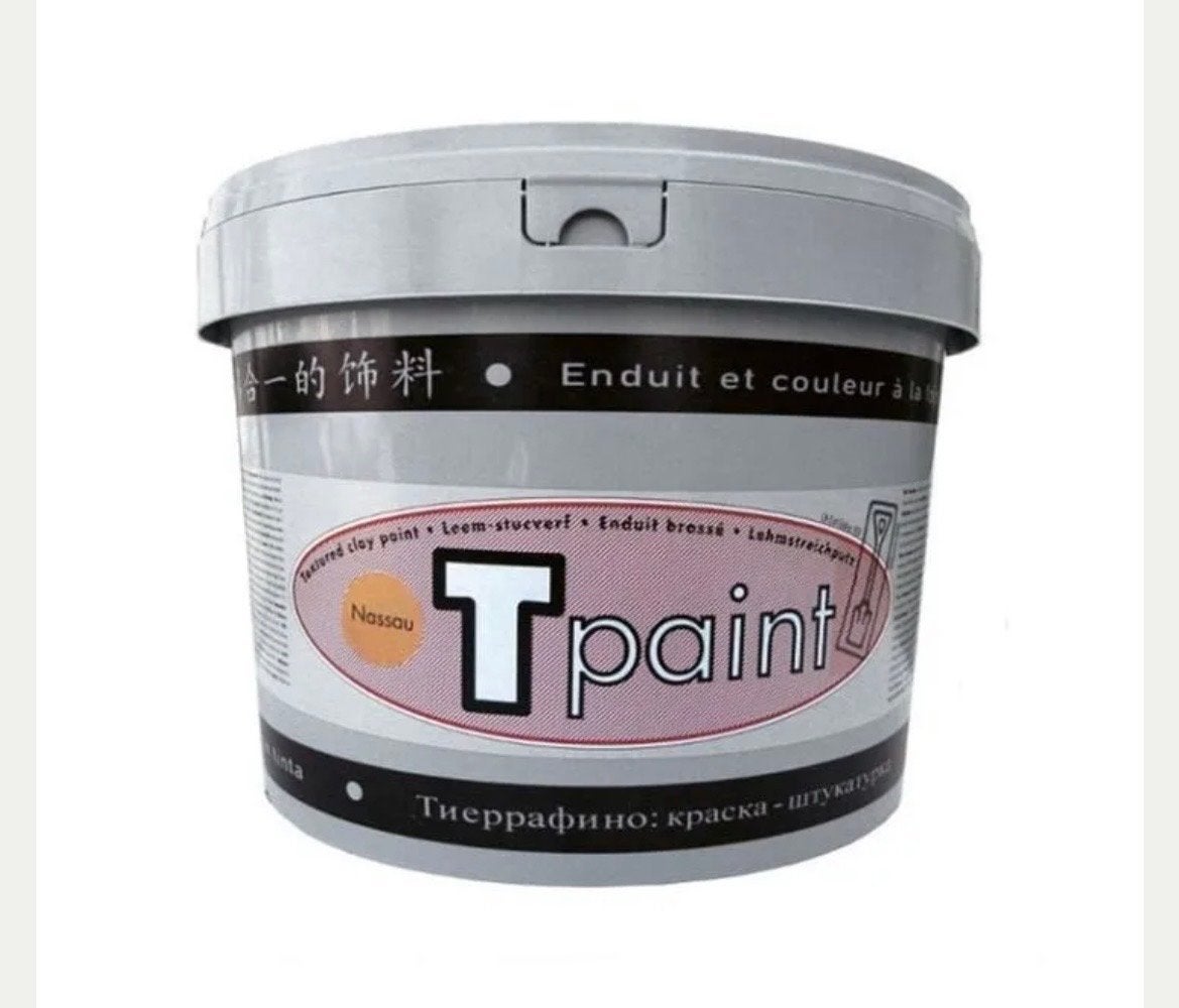 Tierrafino T paint kleur Djenne 12,5 kg leem structuurverf, Ophalen, Overige kleuren, Nieuw, Verf