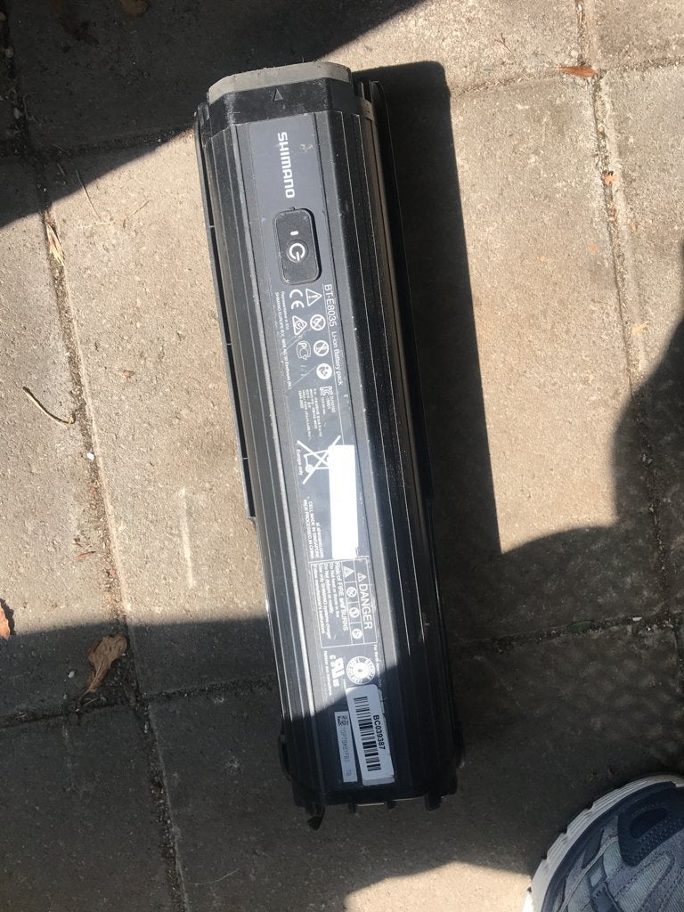 Shimano fiets accu, Fietsen en Brommers, Fietsaccessoires | Fietsaccu's, Ophalen of Verzenden, Gebruikt