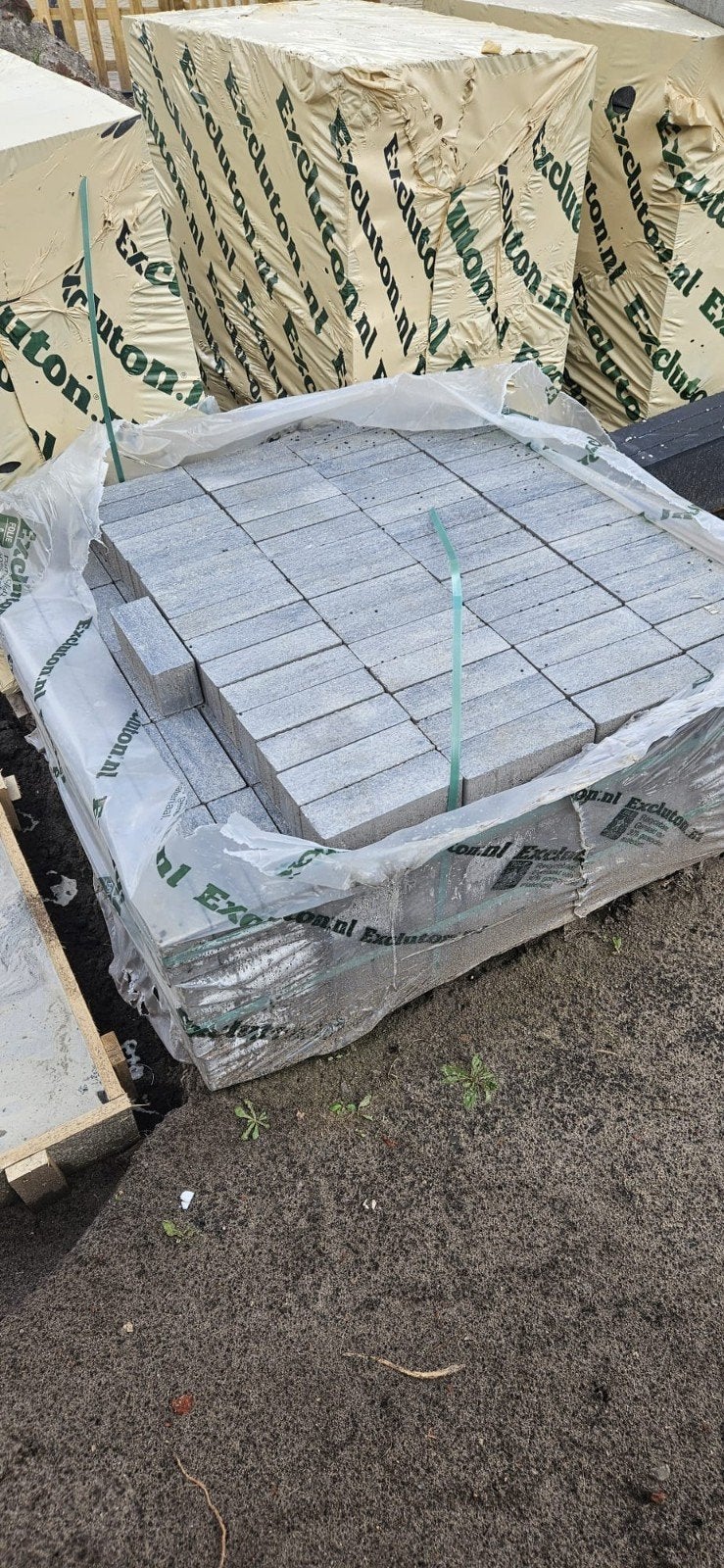 Nieuwe opritstenen Excluton! Niet gebruikt, zijn over., Ophalen of Verzenden, Nieuw, Beton, Terrastegels