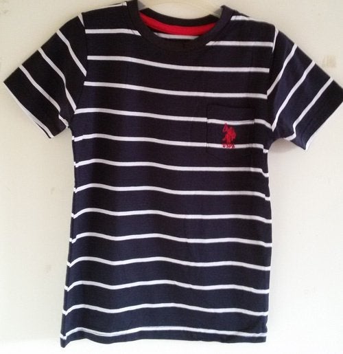 Maat 104/110 Navy/wit US Polo Assn t-shirt NIEUW a, Kinderen en Baby's, US Polo Assn., Nieuw, Ophalen of Verzenden, Shirt of Longsleeve