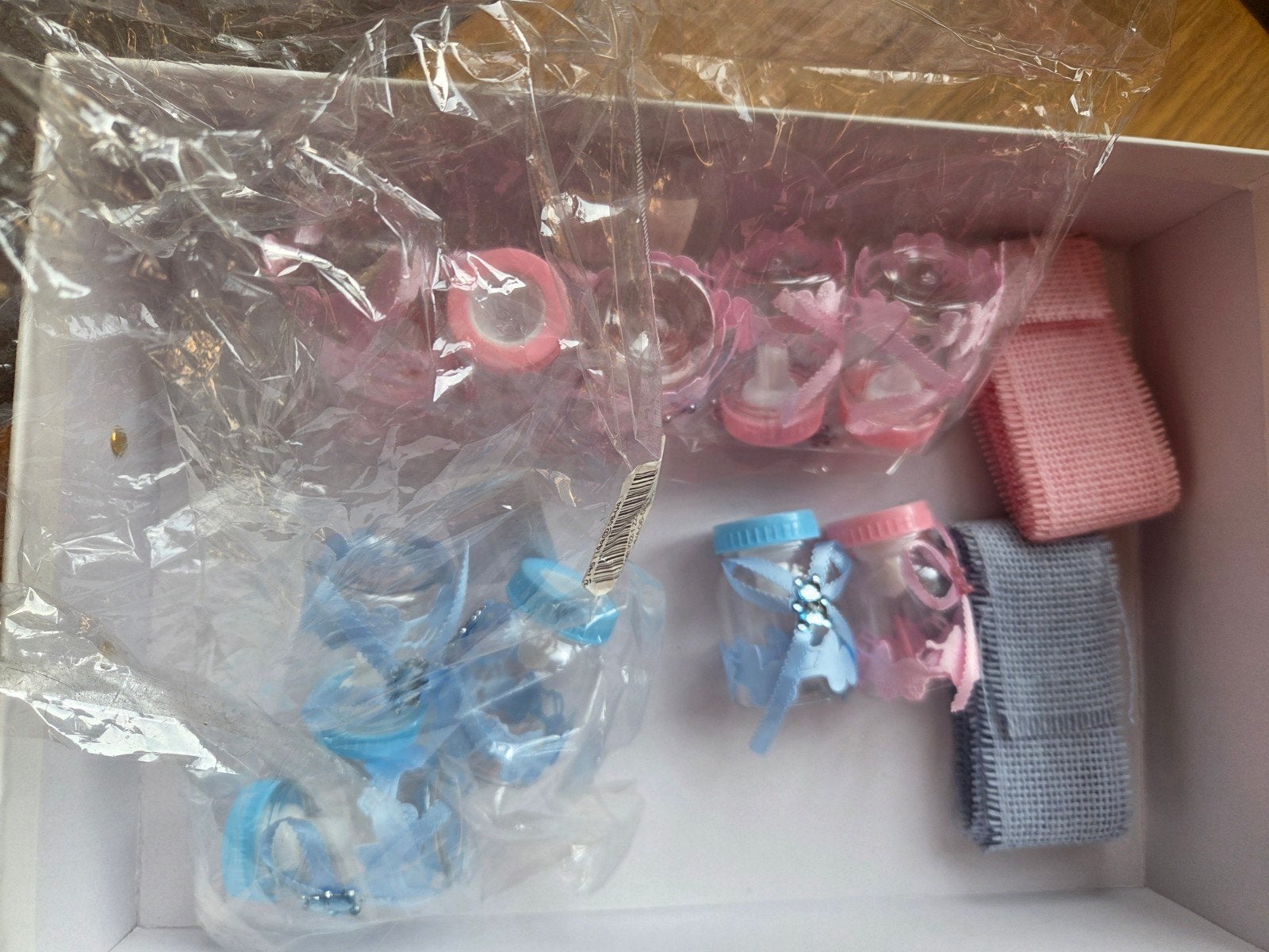 cadeau baby flesjes en lint, Ophalen, Nieuw