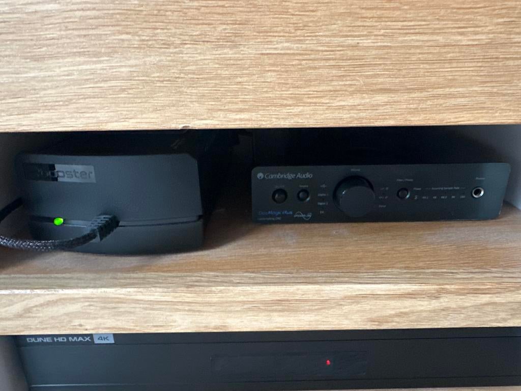 Cambridge Audio DacMagic Plus met sbooster ultra voeding, Ophalen of Verzenden, Gebruikt