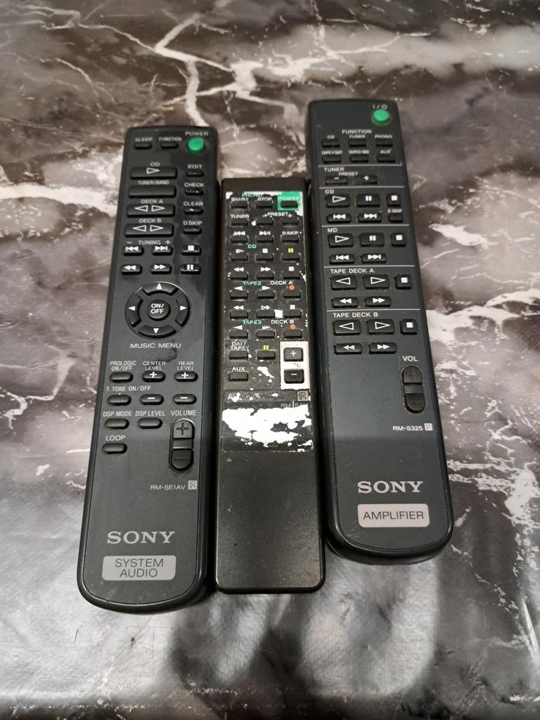 3 sony afstandbedieningen, Ophalen of Verzenden, Kringlooplaares, Kringlooplaares128@gmail.com, Minkmaatstraat 126