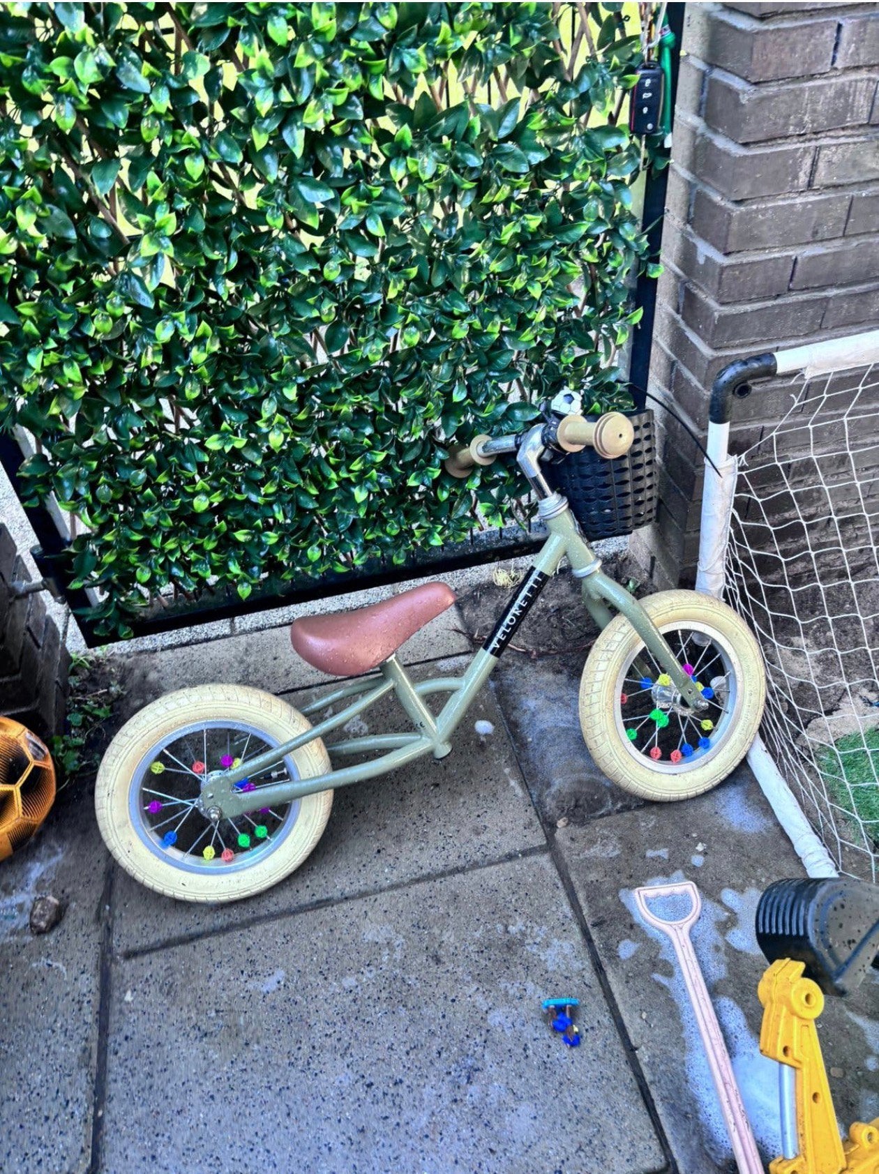 Tricycle Veloretti Desert moss loopfiets, Ophalen, Zo goed als nieuw, Loopfiets