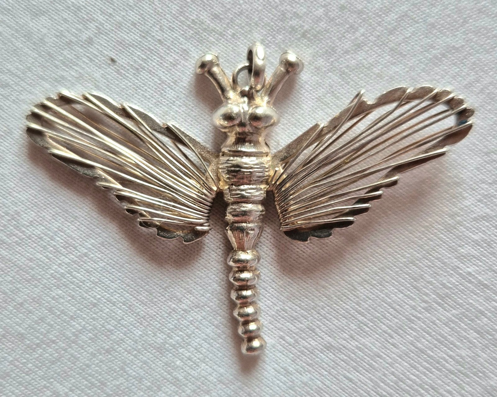 Zilveren Libelle Hanger - 925 Sterling Zilver, Ophalen of Verzenden, Nieuw, Zilver, Dier