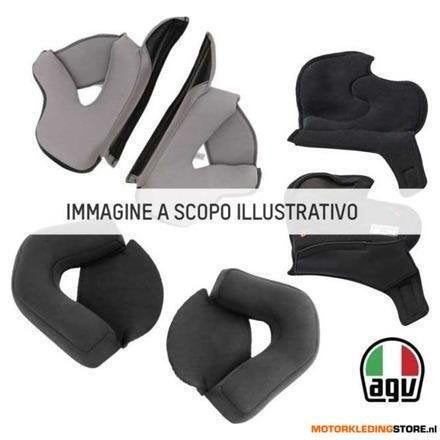 AGV CHEEK PADS K6 S K6, Zwart-Grijs, Ophalen of Verzenden, Nieuw met kaartje