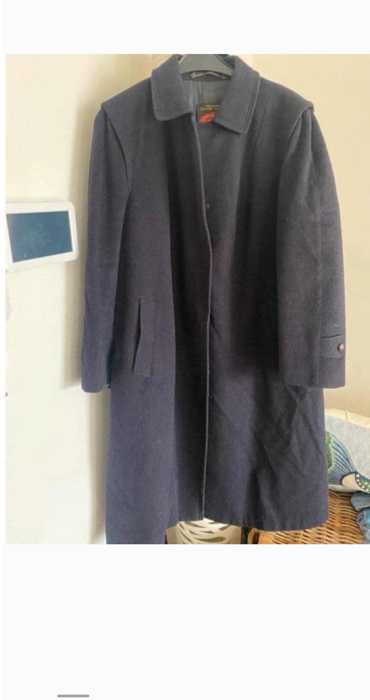 Salko loden jas alpaca wol xl nieuwstaat blauw, Ophalen of Verzenden, Zo goed als nieuw, Maat 46/48 (XL) of groter, Blauw