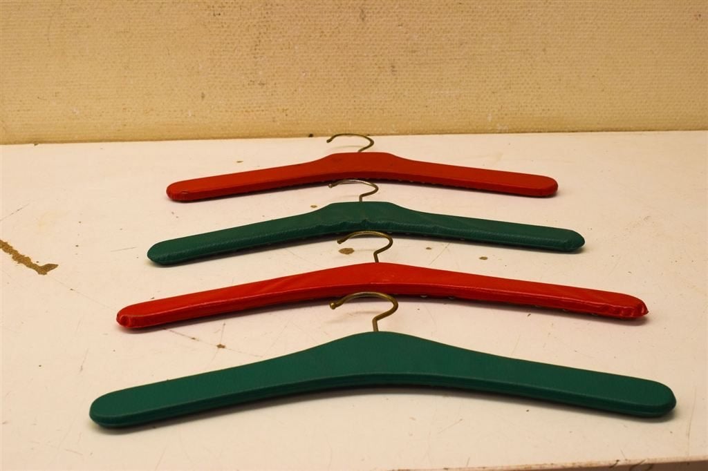 4 stuks vintage Kapstokken 50234, Wandkapstok, Gebruikt, Ophalen of Verzenden, Minder dan 100 cm