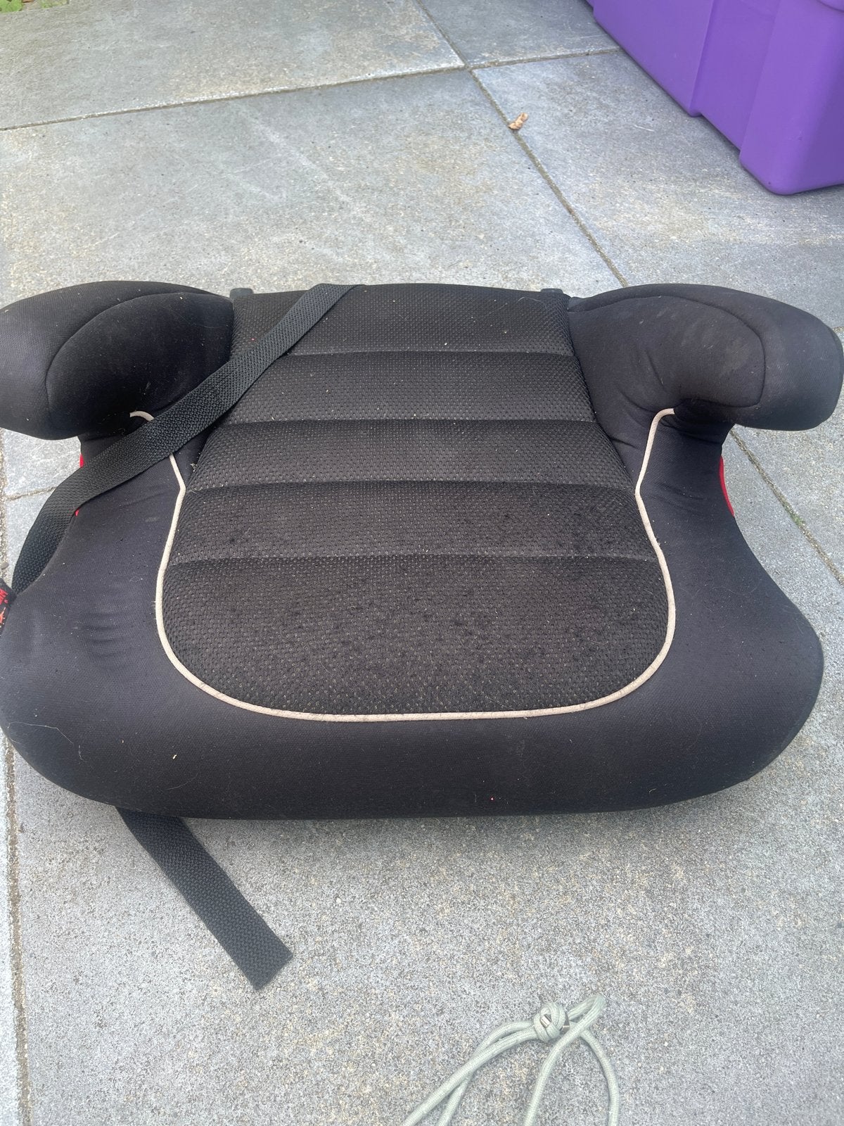 Zitverhoging met isofix Zwart voor in de auto, Overige merken, 15 t/m 36 kg, Gebruikt, Autogordel