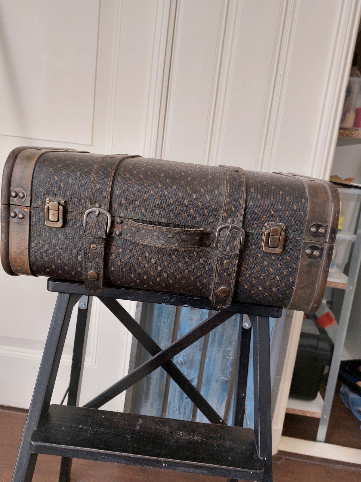 Vintage decoratieve koffer/doos, Ophalen of Verzenden