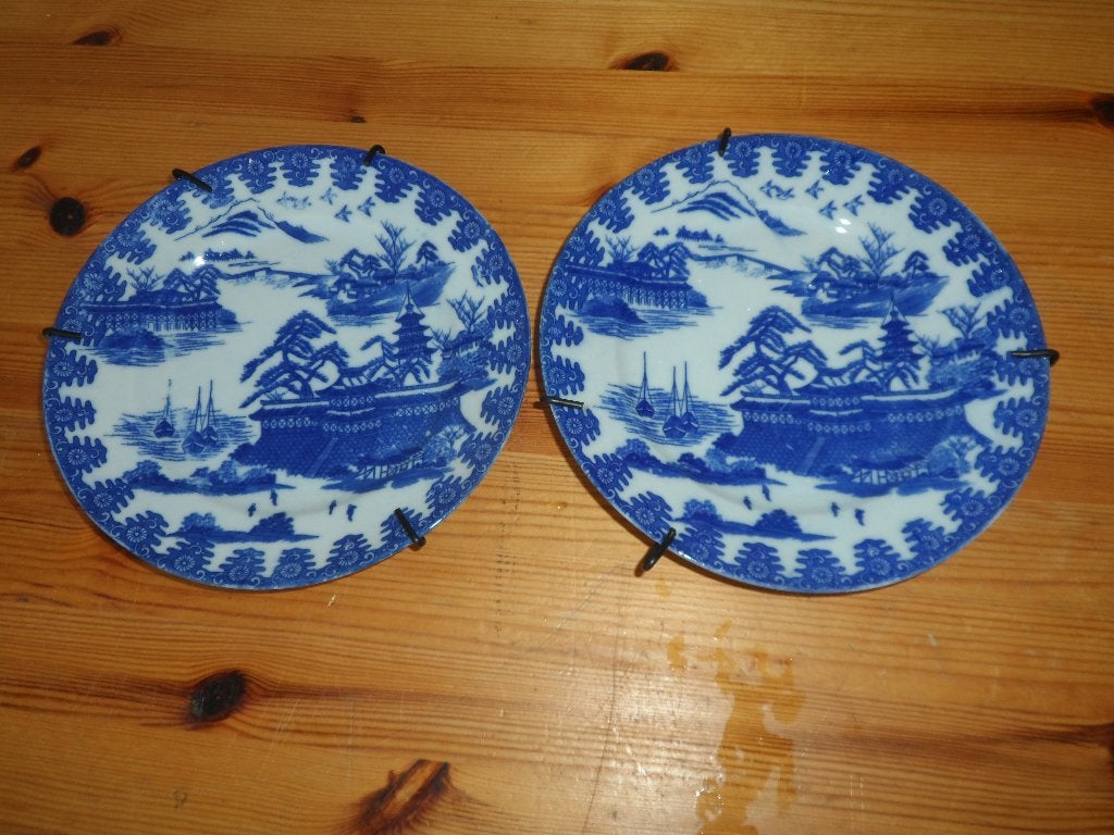 Wandborden blauw - japan, Antiek en Kunst, Ophalen of Verzenden
