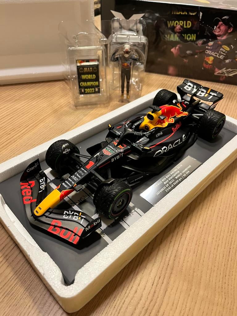 MAX VERSTAPPEN 1:18 MINICHAMPS JAPANESE GP WINNER 2022, Verzenden, Nieuw, Auto, MiniChamps