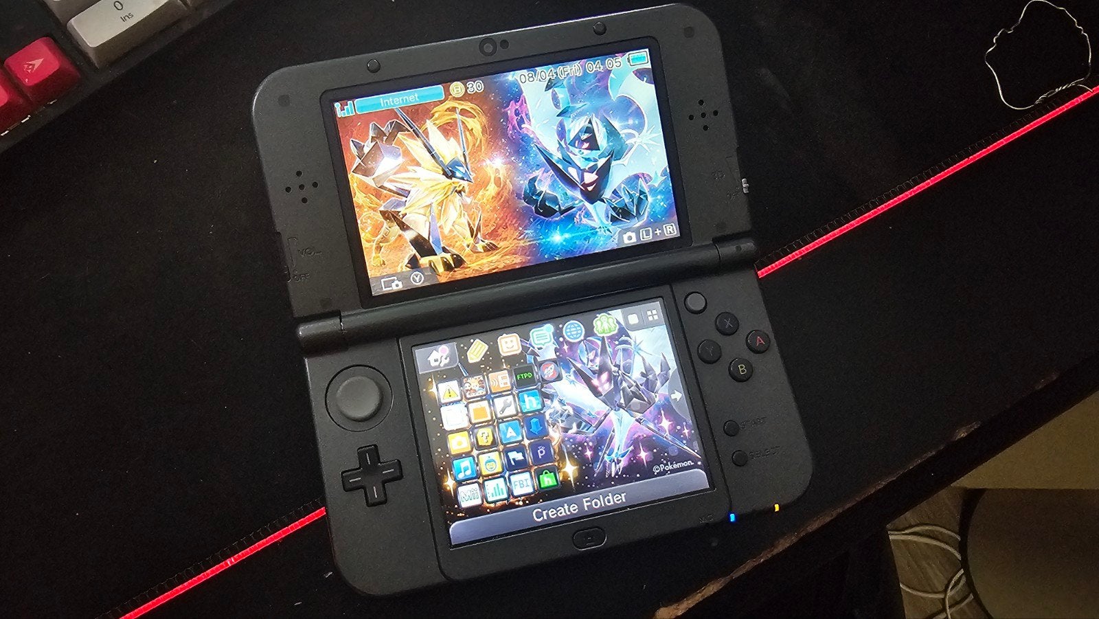 NEW 3ds xl 128gb sdkaart, Ophalen of Verzenden, Zo goed als nieuw, Zwart, 3DS