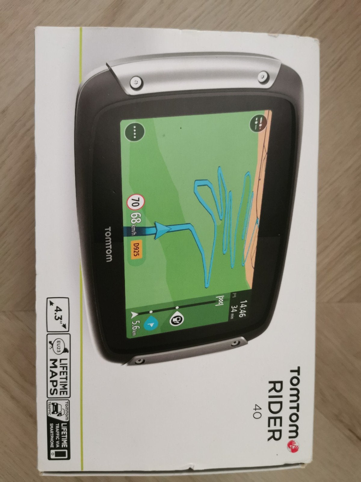 Complete TomTom Rider 40 (LT updates), Ophalen of Verzenden, Zo goed als nieuw