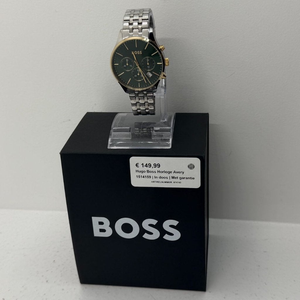 Hugo Boss HB1514159 Horloge | In doos | Met garantie, Dordrecht@usedproducts.nl, Toulonselaan 72, Ophalen of Verzenden, Zo goed als nieuw