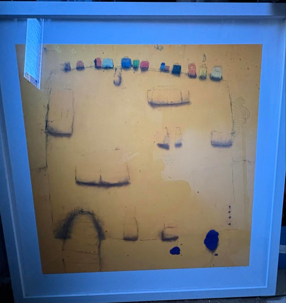 Cole Morgan   Abstract kunstwerk in lijst, Antiek en Kunst, Ophalen