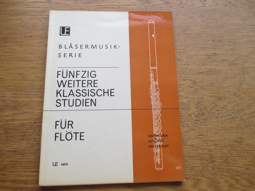50 Klassieke Studies voor Fluit - dwarsfluit, Gebruikt, Klassiek, Dwarsfluit of Piccolo, Ophalen of Verzenden