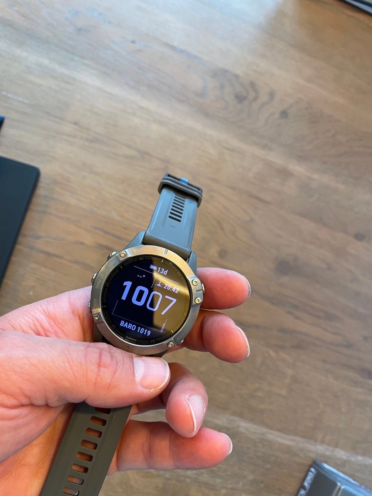 Garmin Fenix 6 Sapphire Titanium 47mm - krasloos, IOS, Ophalen of Verzenden, Zo goed als nieuw, Waterdicht