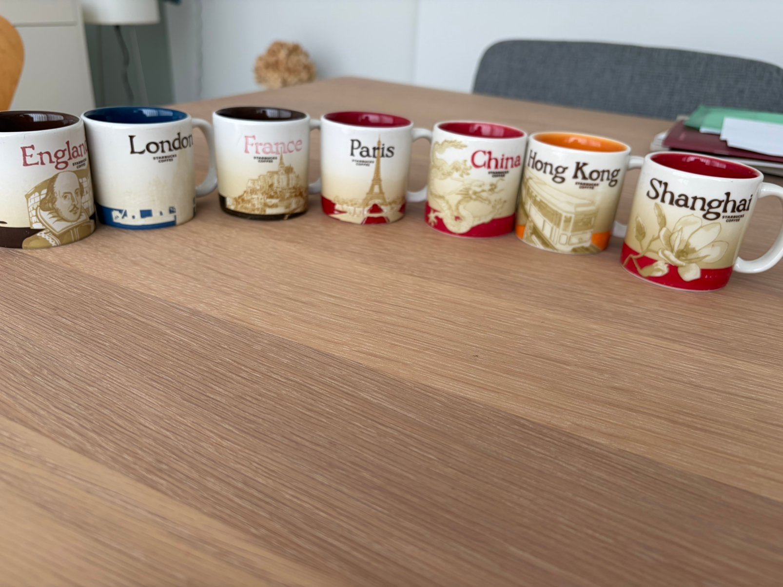 7 gebruikte starbucks espresso mokjes 89 ml, Huis en Inrichting, Keuken | Servies, Ophalen, Porselein, Overige stijlen, Kop(pen) en/of Schotel(s)
