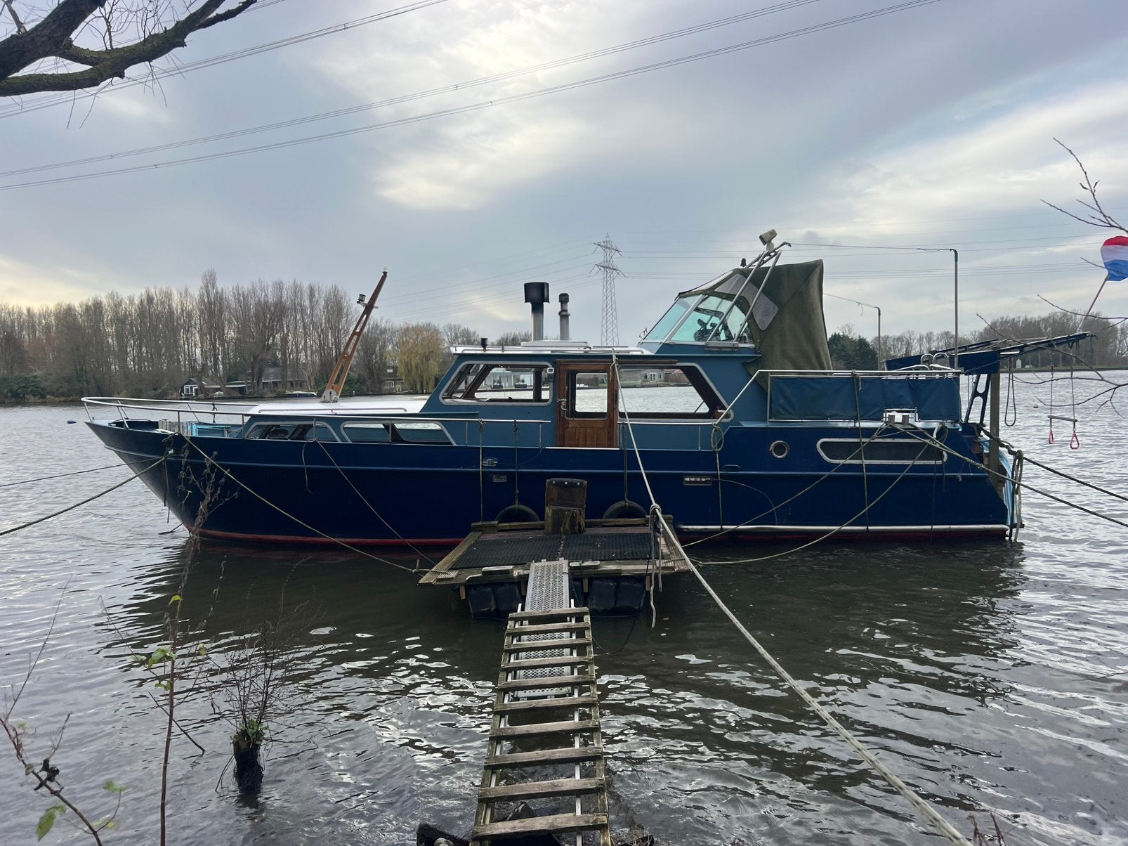 Combi motorjacht 12.2 permanente bewoning /familie vaart, Staal, Diesel, Kruiser, Boegschroef