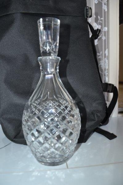 Kristallen karaf, 26.5Cm hoog., Ophalen of Verzenden