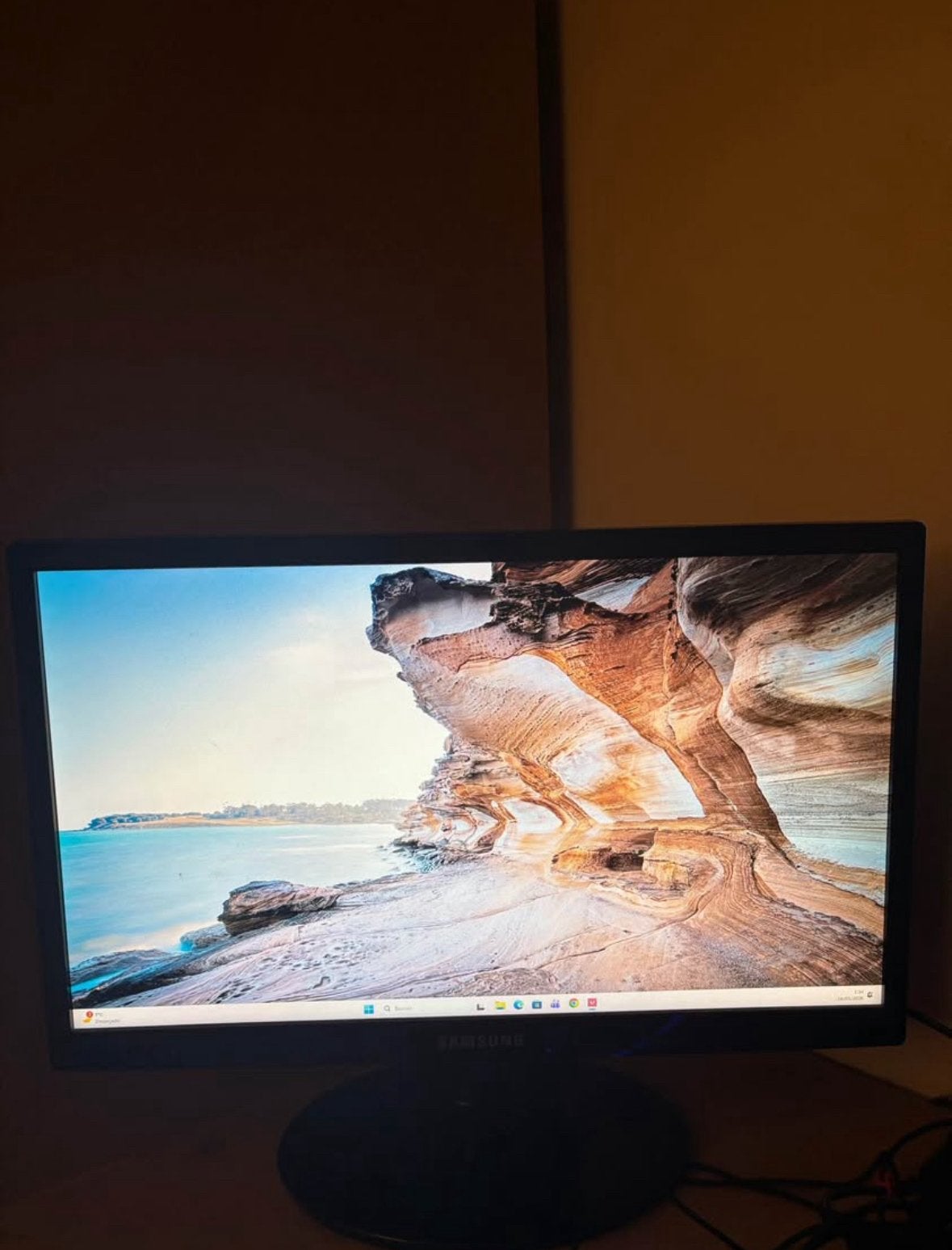 samsung monitor, Ophalen, Zo goed als nieuw, Full HD, 60 Hz of minder