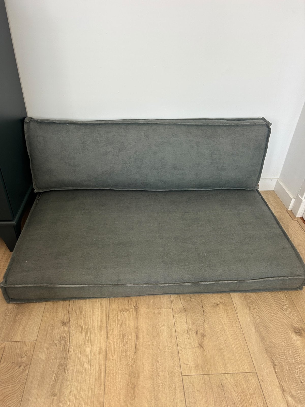 Olijfgroene Palletkussens, Overige materialen, Gebruikt, Loungeset, Bank
