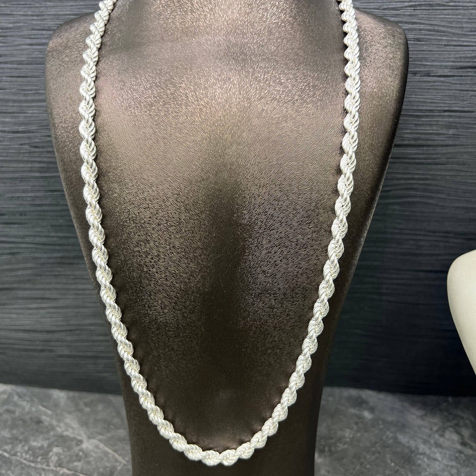 Zilveren ketting rope ketting schakel italy, Ophalen of Verzenden, Nieuw, Goud