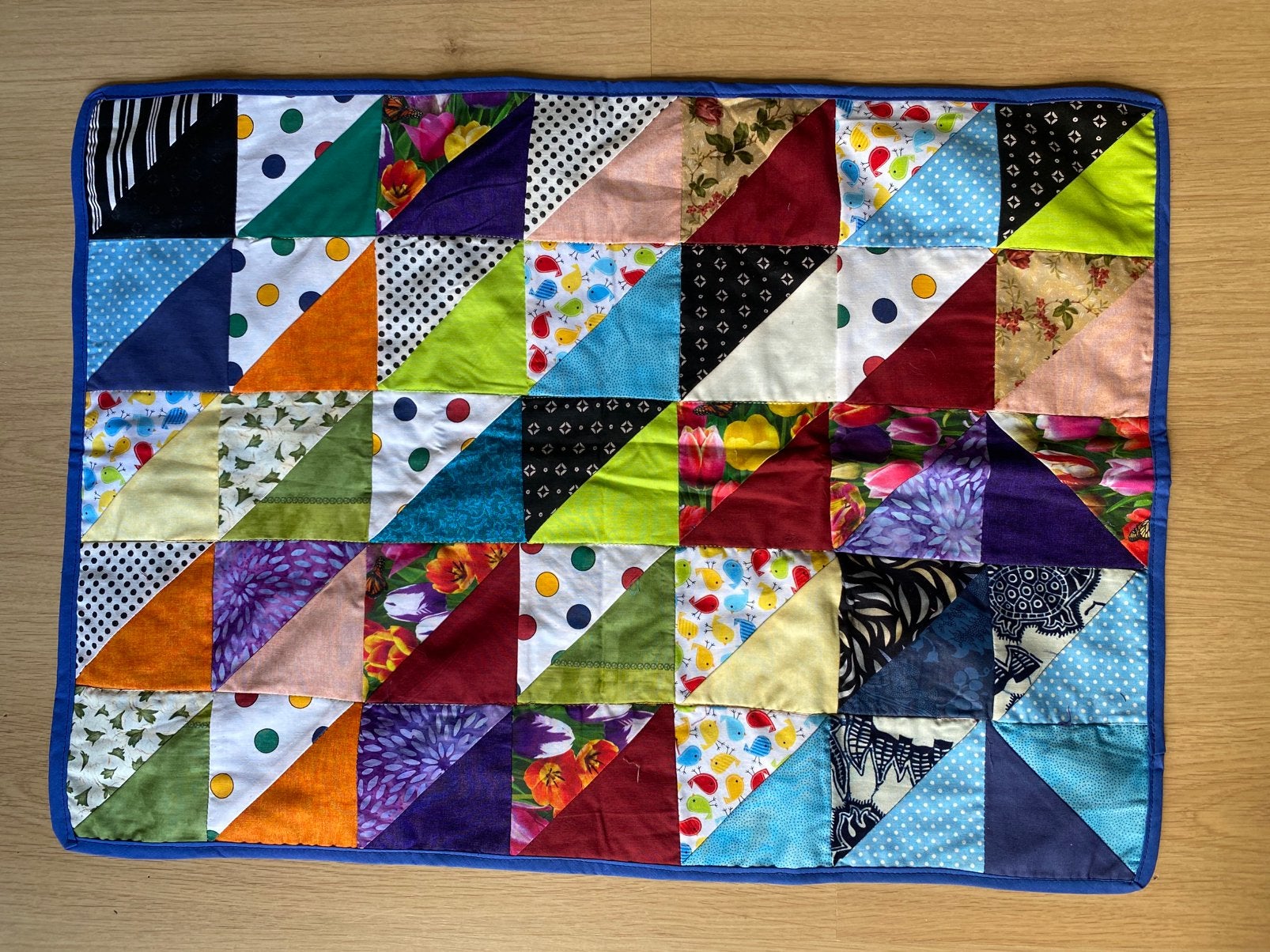 Klein dekentje patchwork, Huis en Inrichting, Katoen, Overige kleuren, 68 cm, 49 cm
