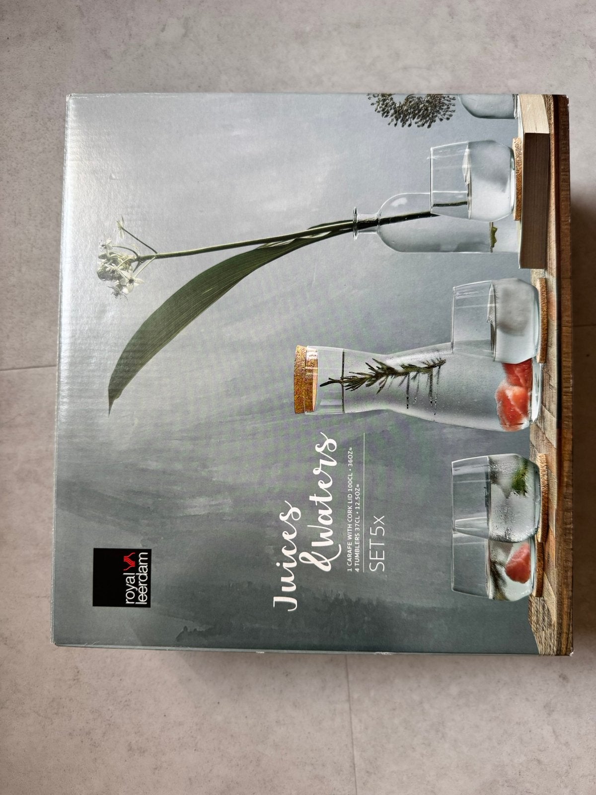 Glazen water of sap set, Glas of Glazen, Ophalen of Verzenden, Overige stijlen, Glas