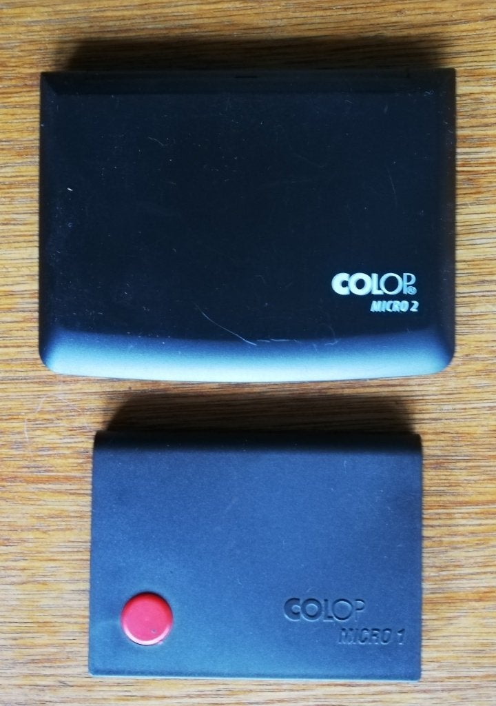 Colop MICRO 2 en MICRO 1 stempelinkt kussens, Ophalen of Verzenden, Gebruikt, Clearstamp