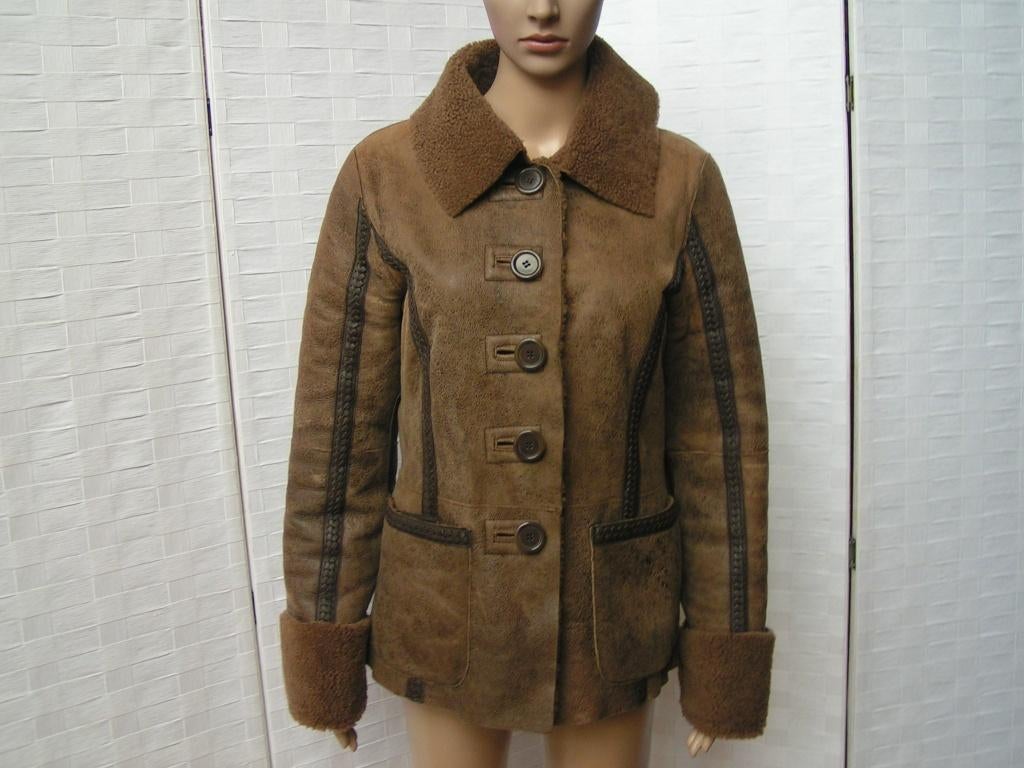 ESSENTIEL ANTWERP lammy jasje,Mt 38 ,aan twee kanten, Maat 38/40 (M), Tweedehands, Bruin, Tweedehands