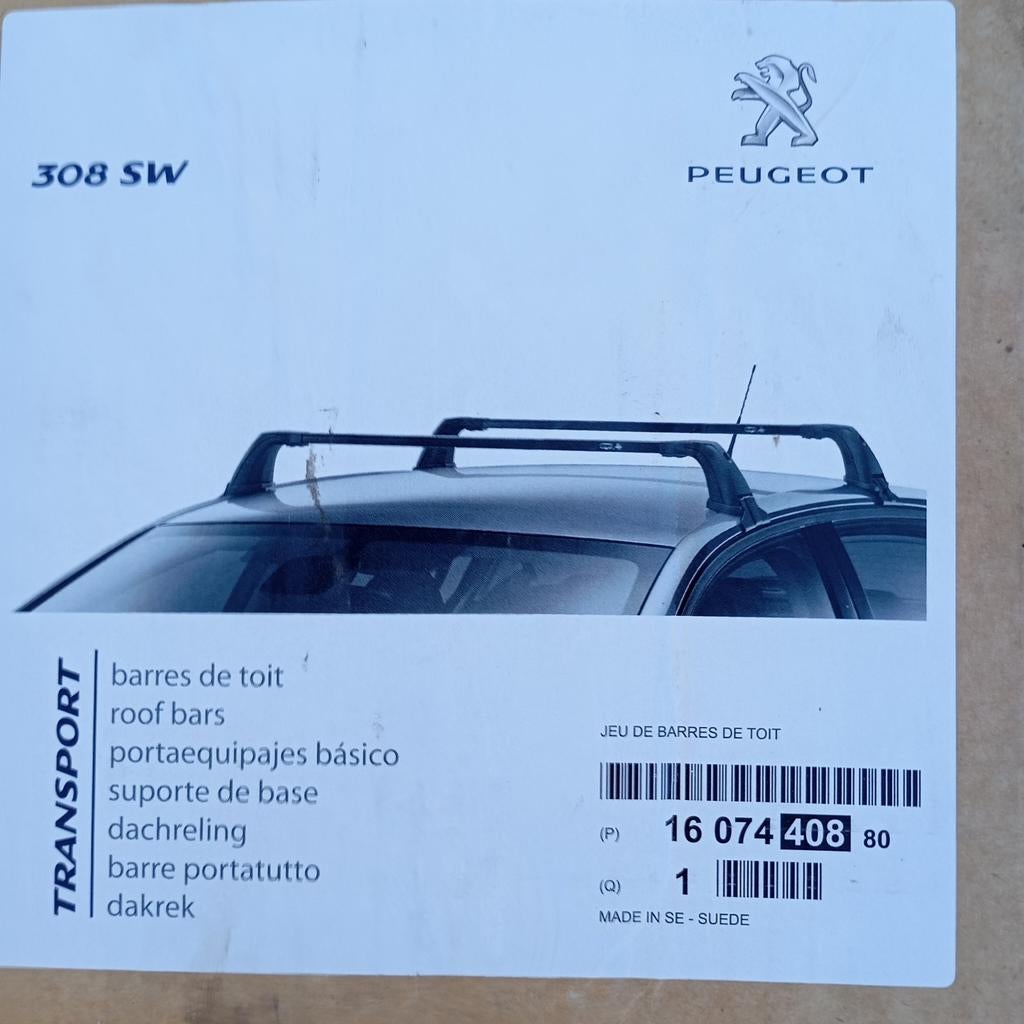 Dakdragers voor Peugeot 308 SW, Auto diversen, Dakdragers, Ophalen of Verzenden