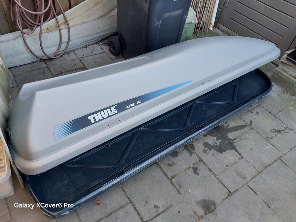 Thule alpine 700 dakkoffer, Auto diversen, Dakkoffers, Ophalen, Gebruikt