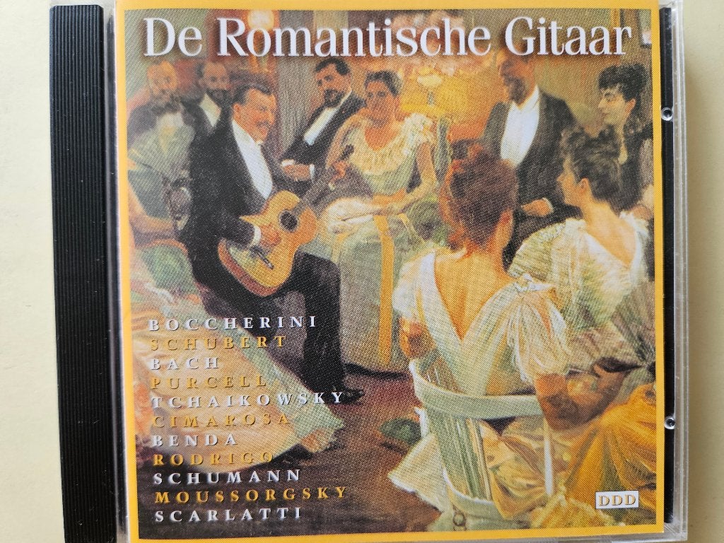 CD De Romantische Gitaar - Caceres Segovia Barrueco Käppel, Kamermuziek, Ophalen of Verzenden, Zo goed als nieuw, Romantiek