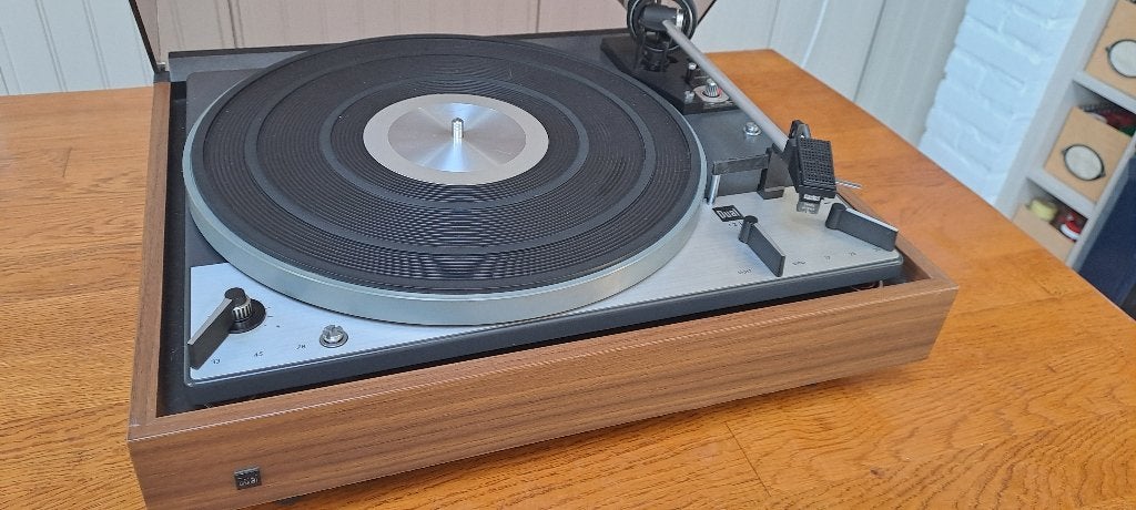 Dual 1219 platenspeler met wisselspindle in nieuwstaat, Ophalen, Pitch-regelaar, Zo goed als nieuw, Platenspeler