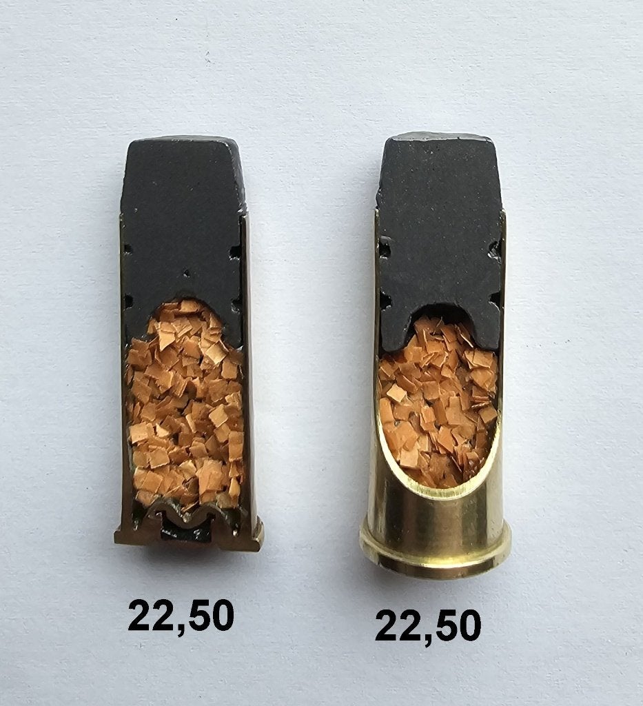 10mm Soerabaja DOORSNEDEN, Ophalen of Verzenden, Landmacht, Nederland, Hulzen of Bodemvondsten