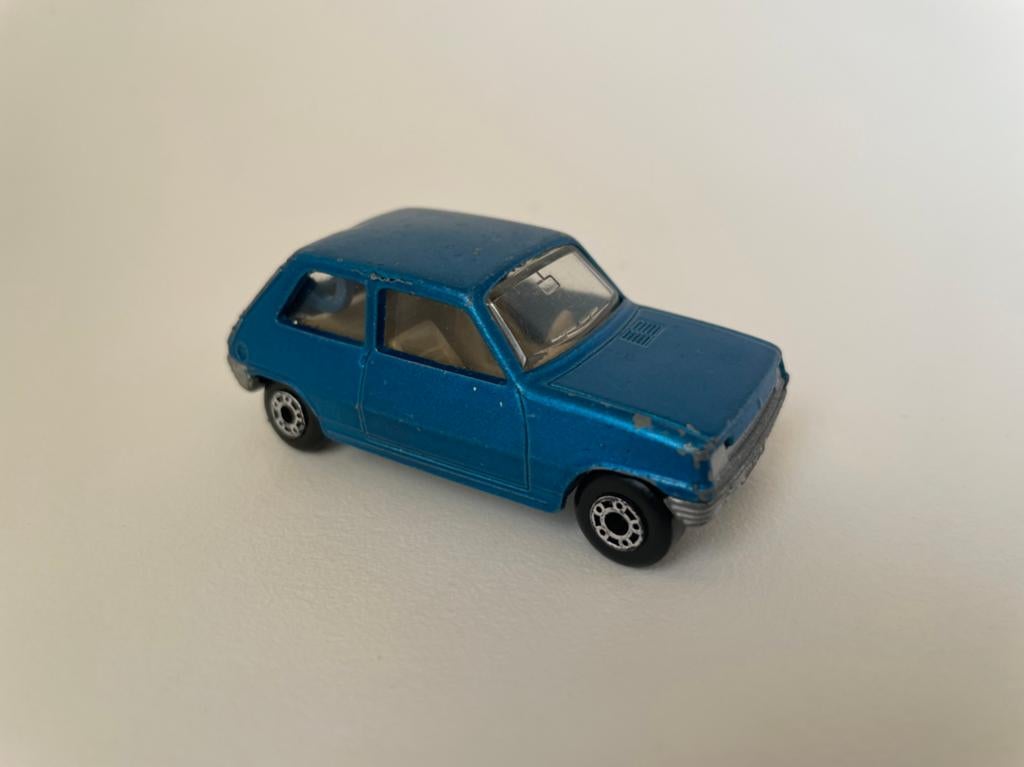 model Renault 5 R5 MkI blauw matchbox 1/50, Ophalen of Verzenden, Gebruikt, Auto, Matchbox