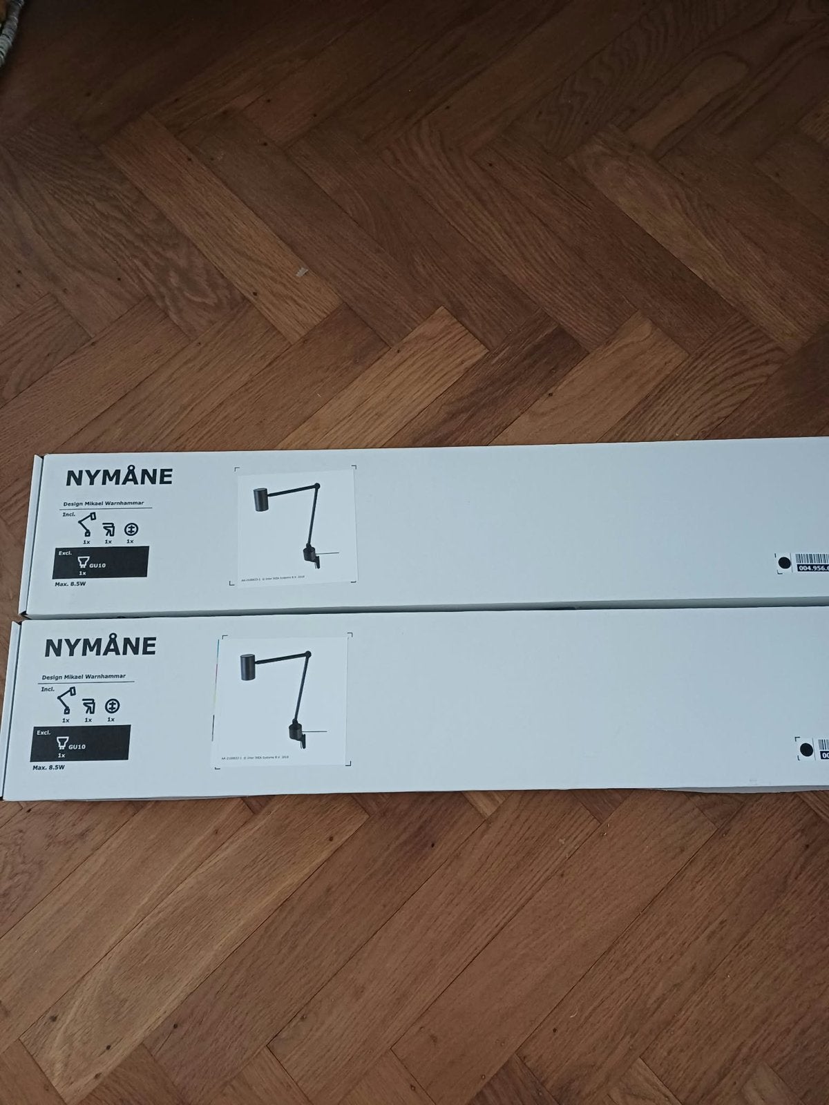 IKEA NYMÅNE wandlamp - Modern en functioneel, Ophalen, Zwart, Nieuw, Metaal