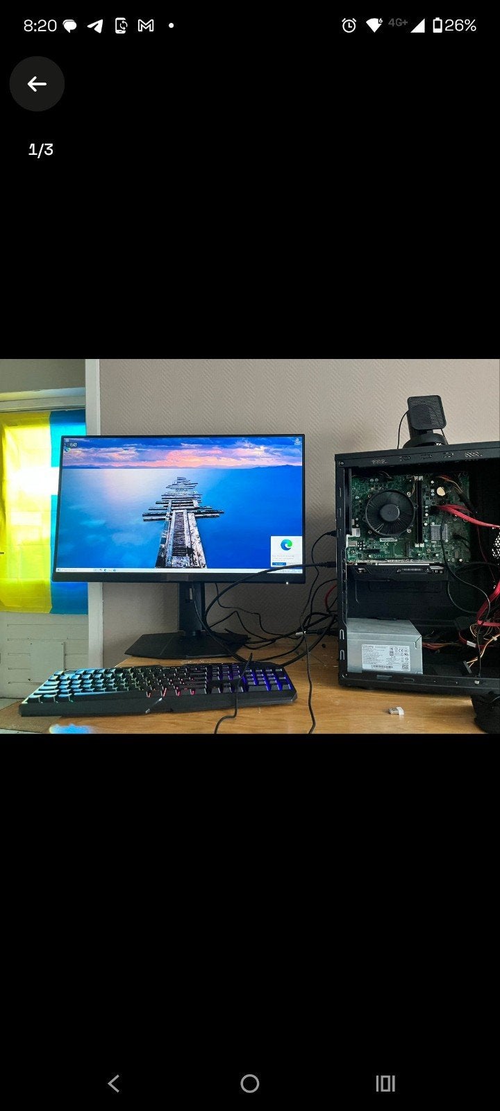 gaming PC /GTX1050Ti/15-4670.3.40GHz, Computers en Software, Desktop Pc's, Ophalen of Verzenden, Gaming