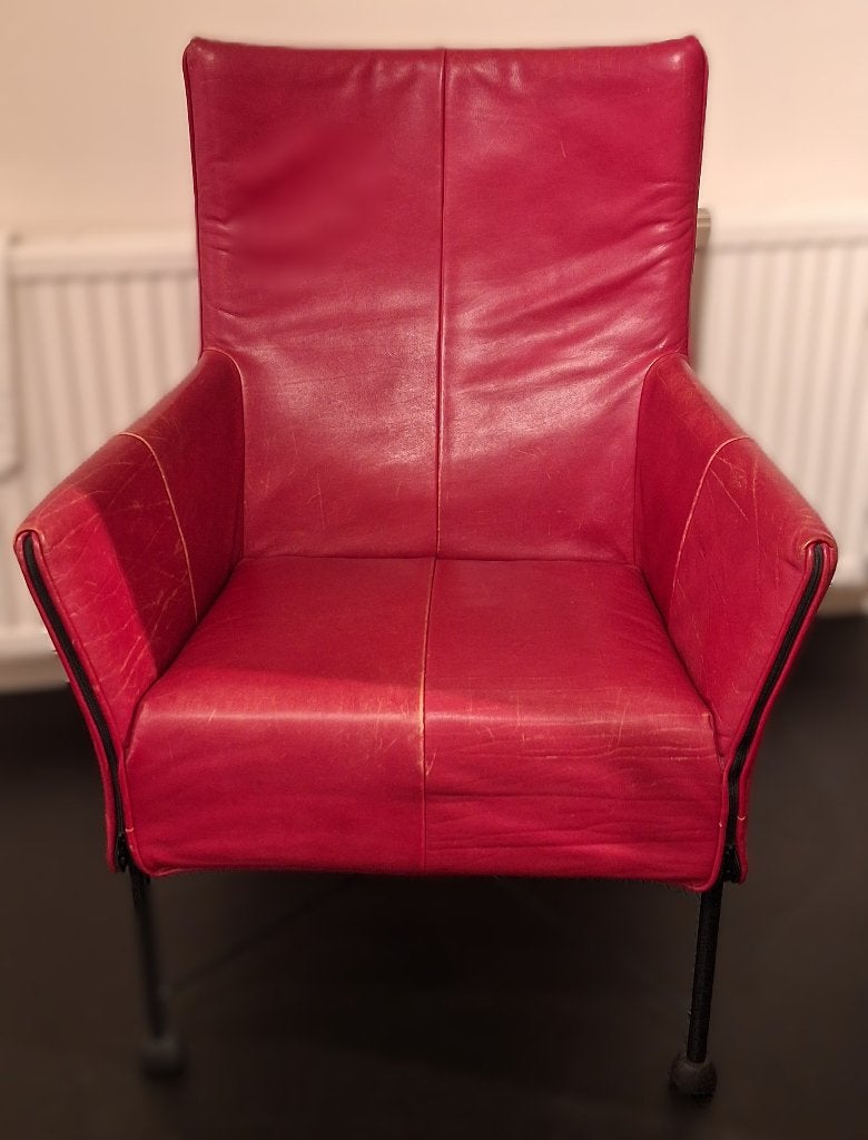 Charly fauteuil, Montis, Gebruikt, Minder dan 75 cm, Leer, Ophalen of Verzenden