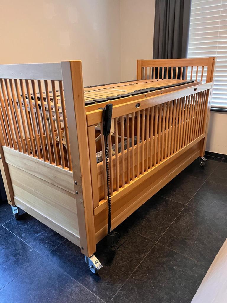 Hooglaag Bedbox 90x200, 90 cm, Eenpersoons, Wit, Ophalen of Verzenden