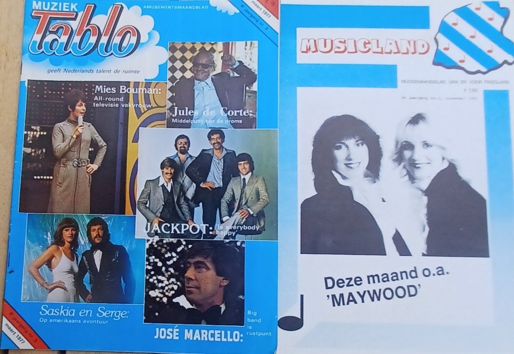 Muziek Tablo (1977) + Musicland (1981)/Cats/Maywood/Tura, Verzenden, 1980 tot heden, Tijdschrift