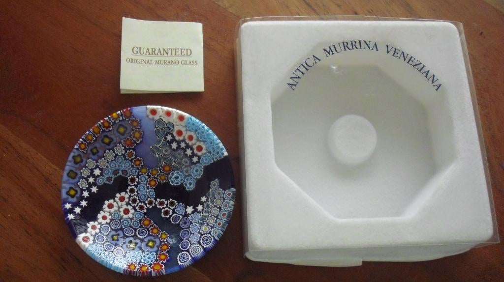 Antica murrina Veneziana glas-schaaltje, Ophalen of Verzenden, Nieuw, Kristal, Beeldje(s)