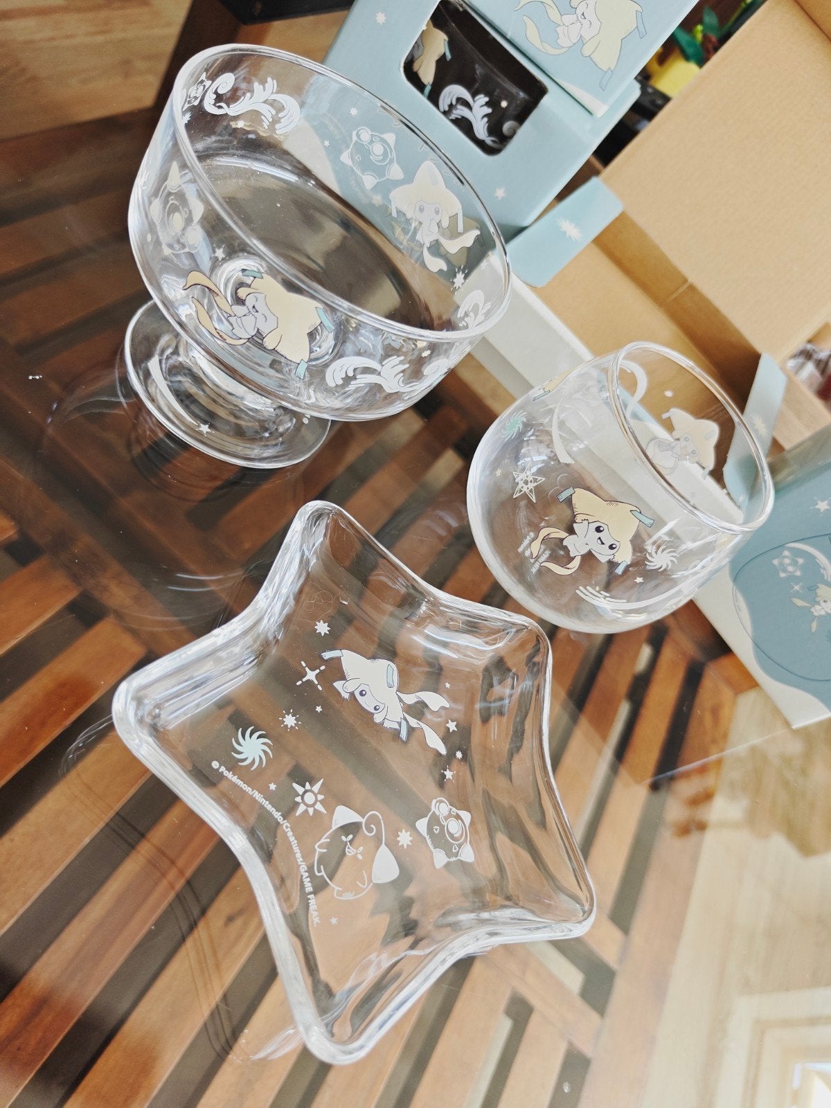 Pokémon Café Jirachi glas, kom, schaal, Antiek en Kunst, Ophalen of Verzenden