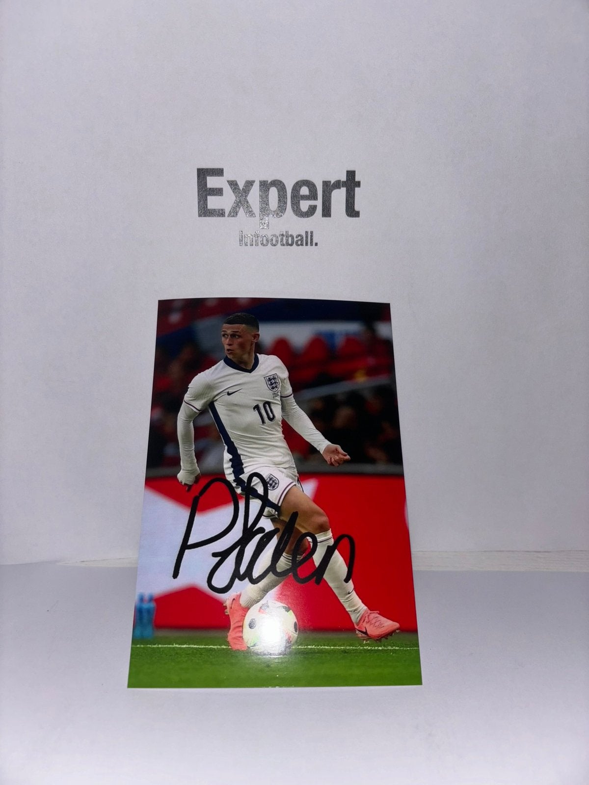 Foden gesigneerde foto - England, Ophalen of Verzenden, Nieuw, Buitenlandse clubs, Spelerskaart